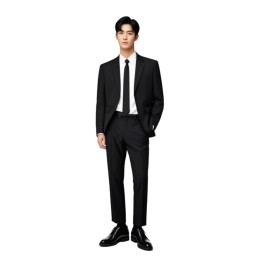 【Design Black Concierge Suit Set】|Central Plaza|Real Estate Industry|Customer Service Department|50% Wool, 50% Polyester|Matching high-waist trousers + long-sleeve white shirt|Suit Customization Company BS700 【Design Black Concierge Suit Set】|Central Plaza|Real Estate Industry|Customer Service Department|50% Wool, 50% Polyester|Matching high-waist trousers + long-sleeve white shirt|Suit Customization Company BS700